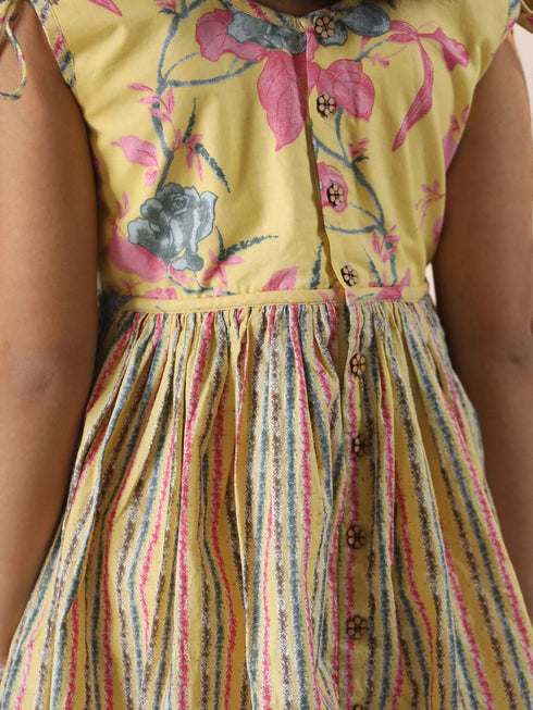 Girl's' Yellow Dress